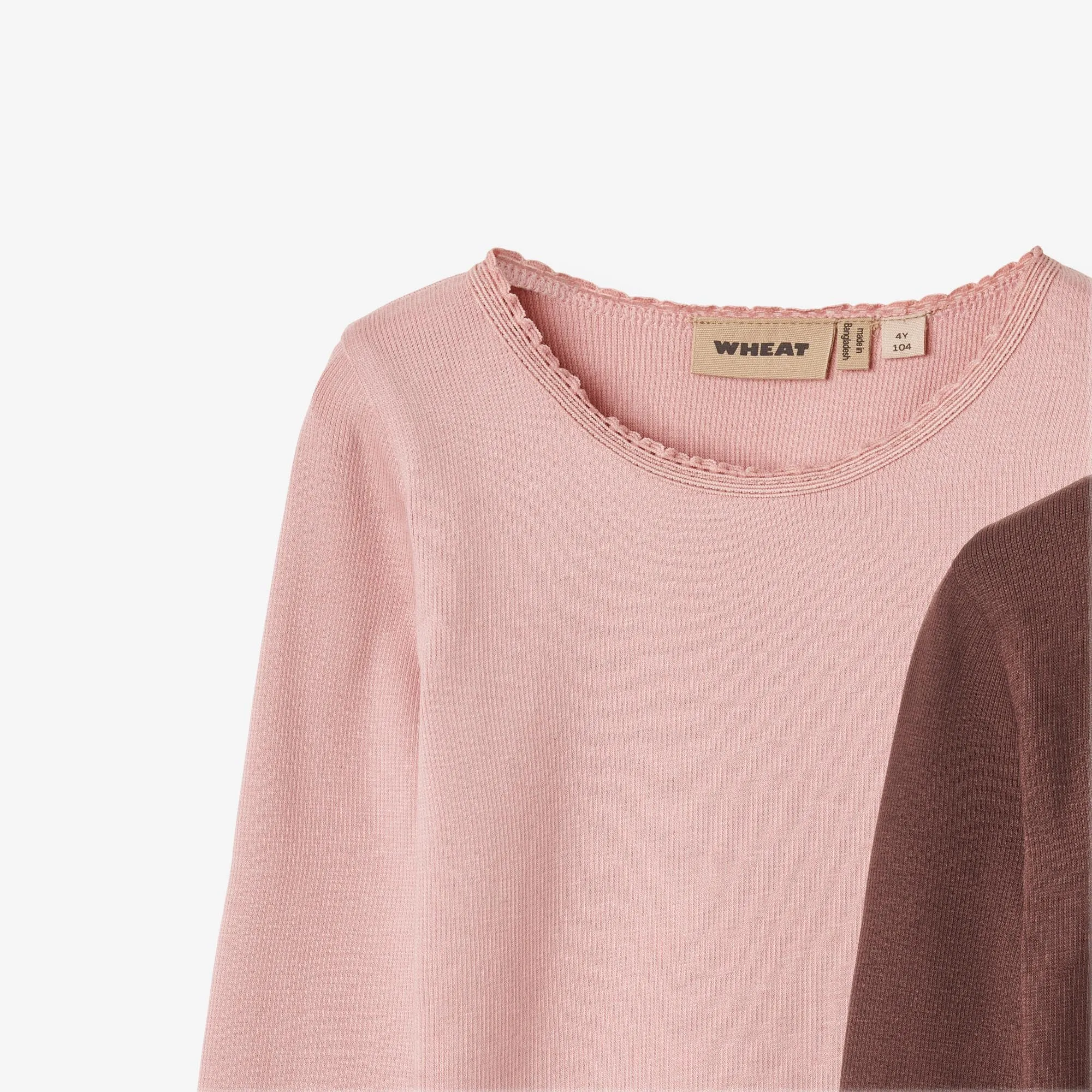 2 Rib T-Shirt L/S Reese - rose frost eggplant