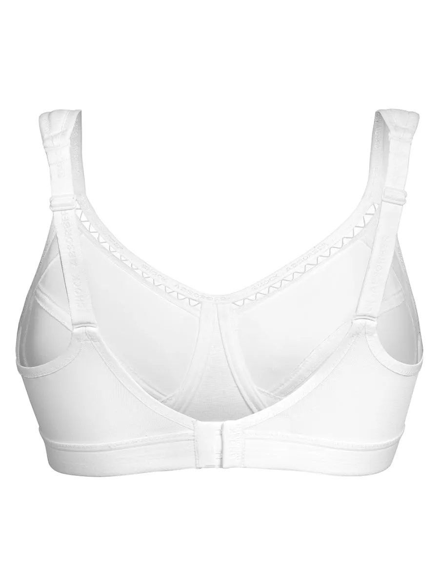 Active Classic Support Sports Bra - White