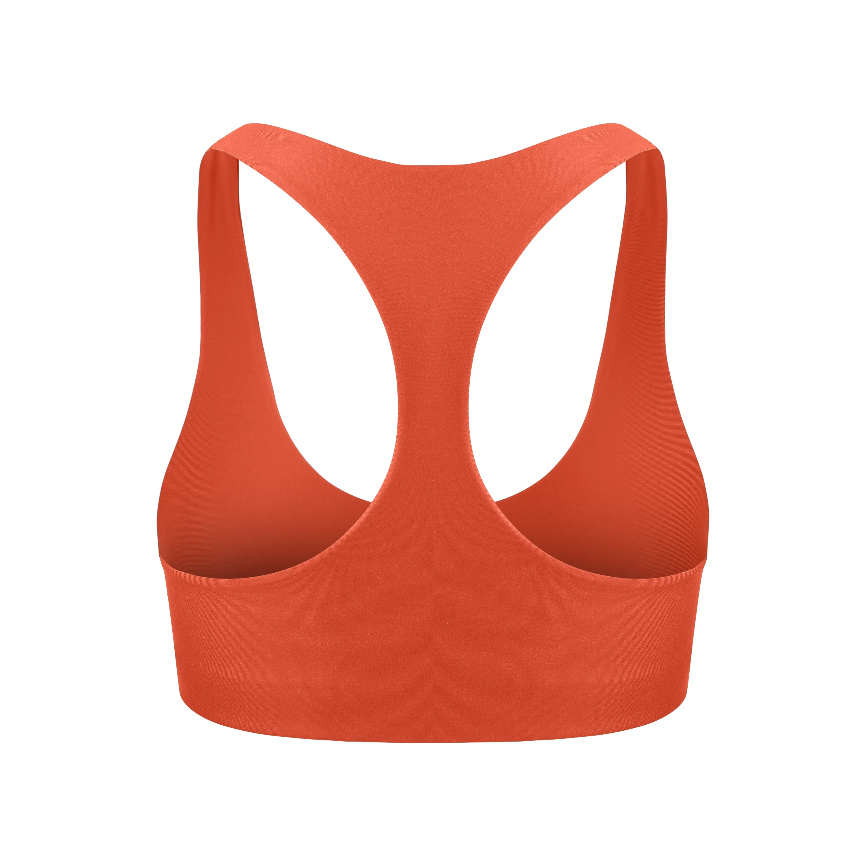 Alva Racerback Sports Bra | Recycled Nylon | Pumpkin