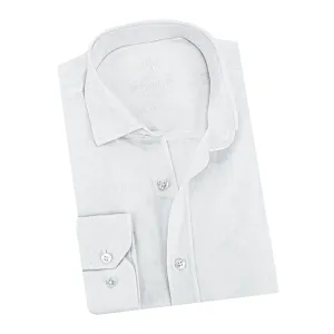 Argyle Jacquard Button Down Shirt - White