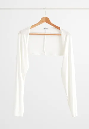 Bahira INVISIBLE Bolero Inner Long Sleeve  - White