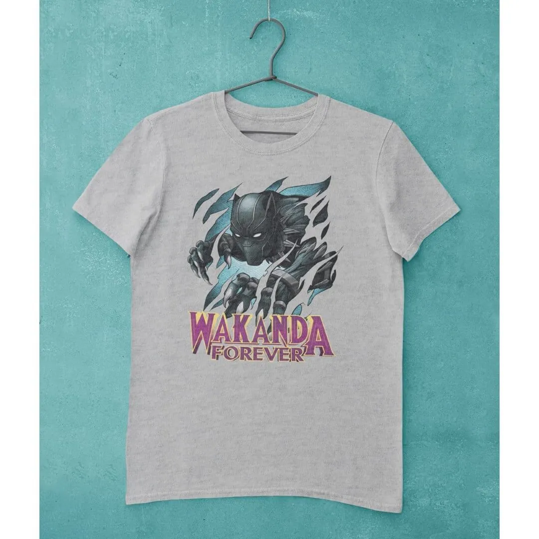 Black Panther Ripped Black Panther T-Shirt