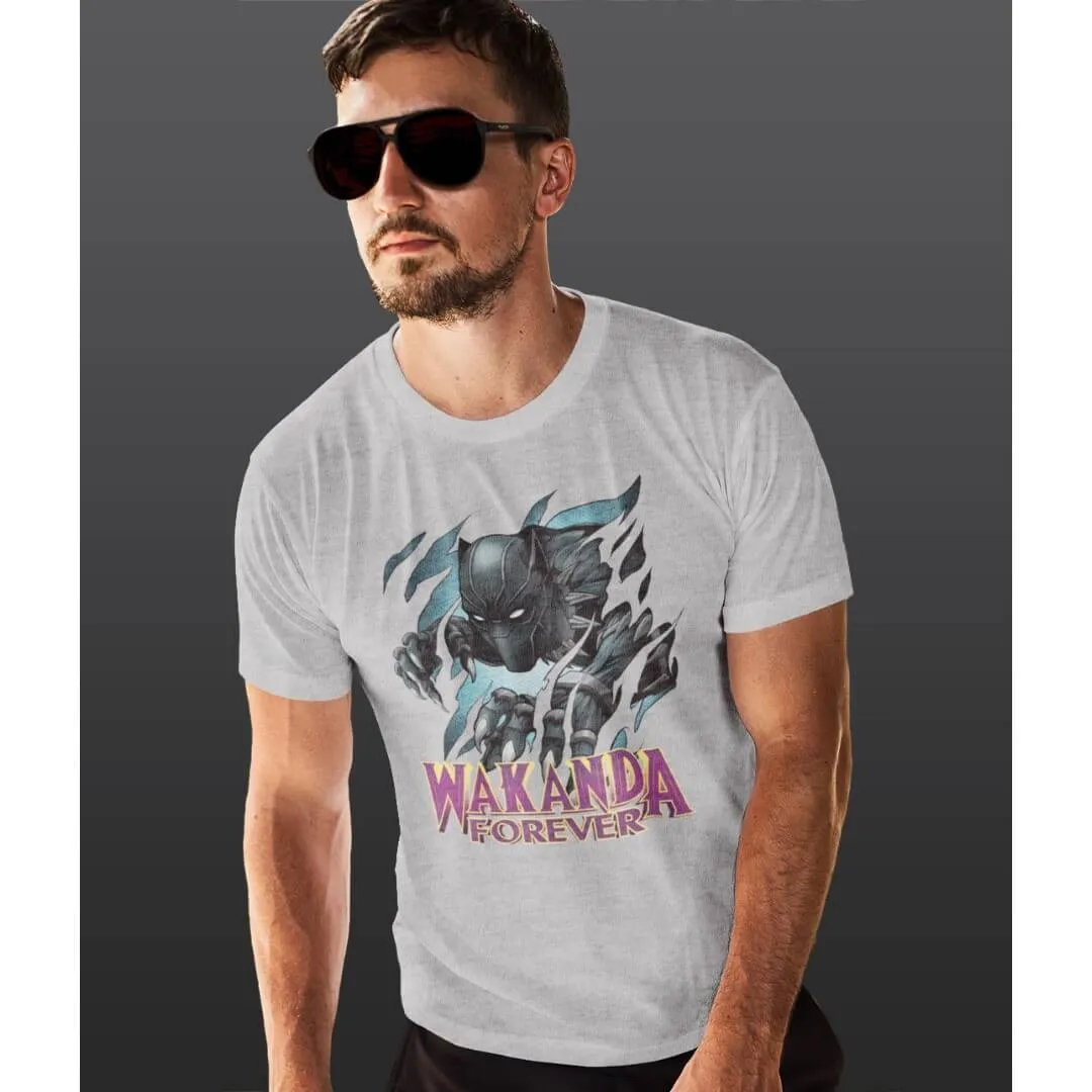 Black Panther Ripped Black Panther T-Shirt