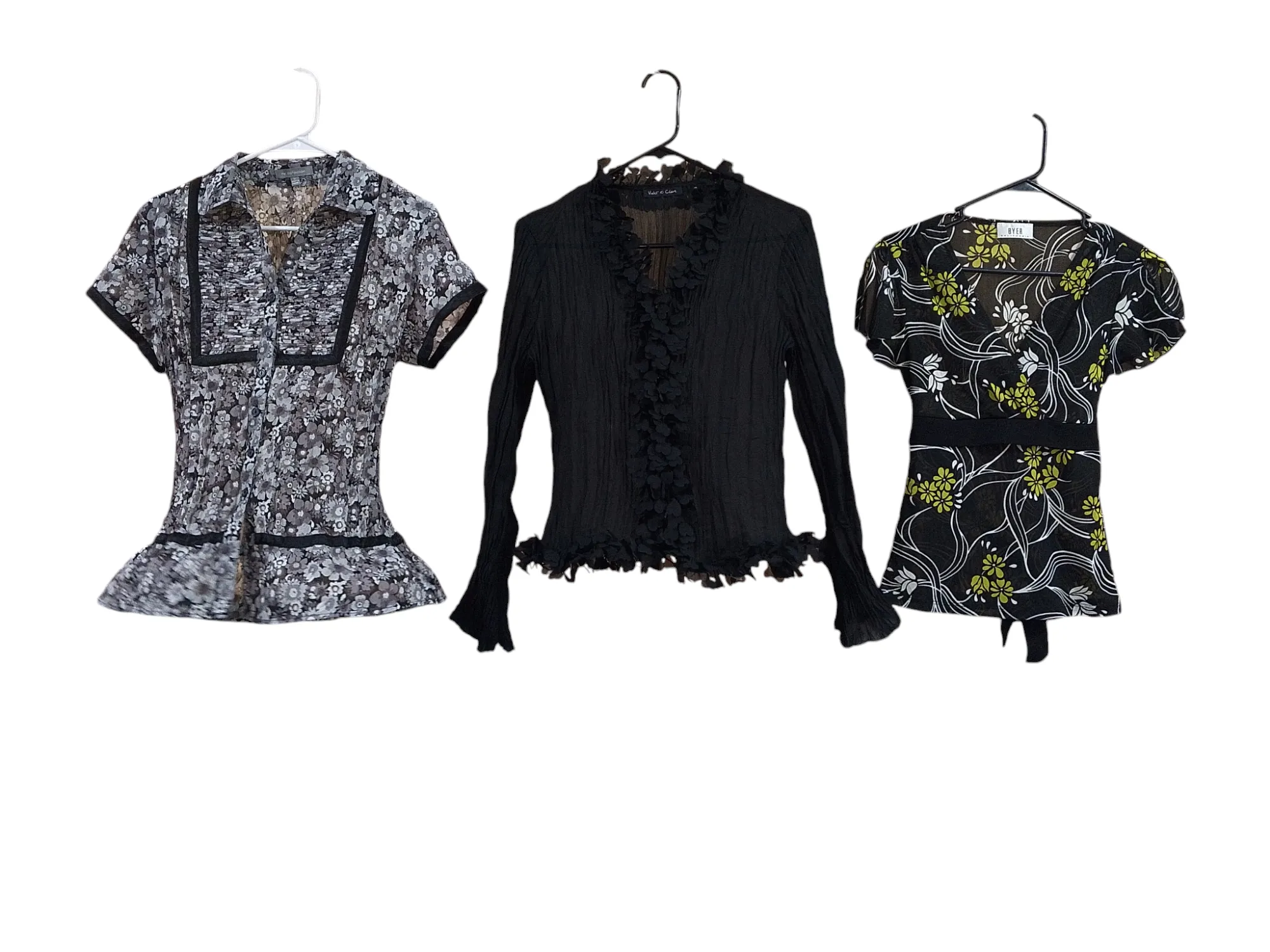 Black shaded elegant blouses - 20 pcs - 21/11/24