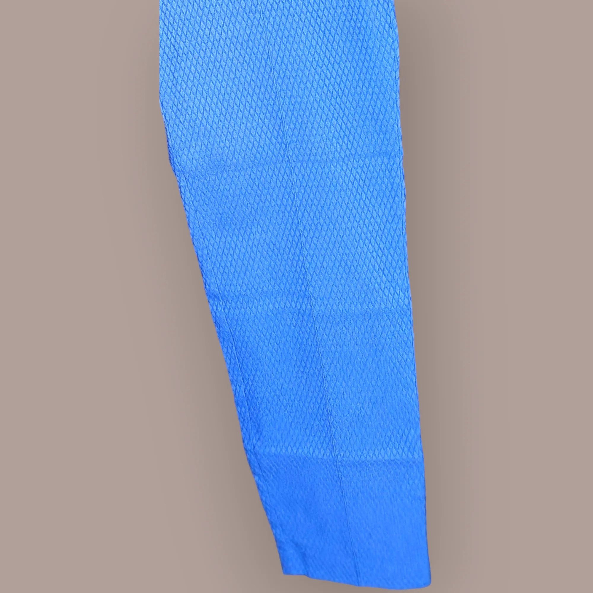 Blue Self-Design Pants