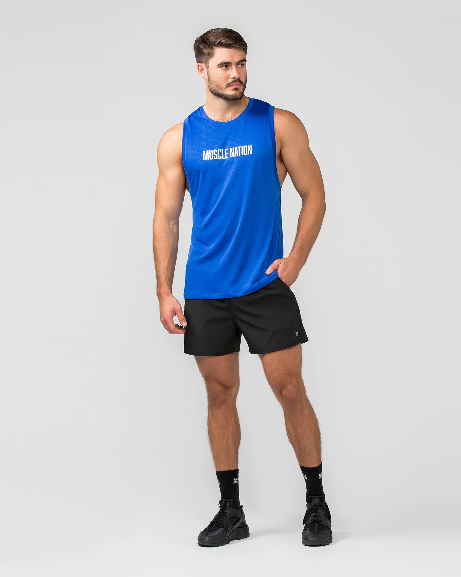 Burly Training Tank - Bondi Blue