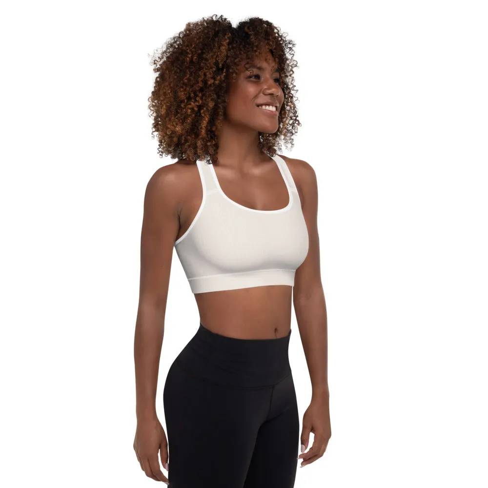 Coco Cream Padded Sports Bra