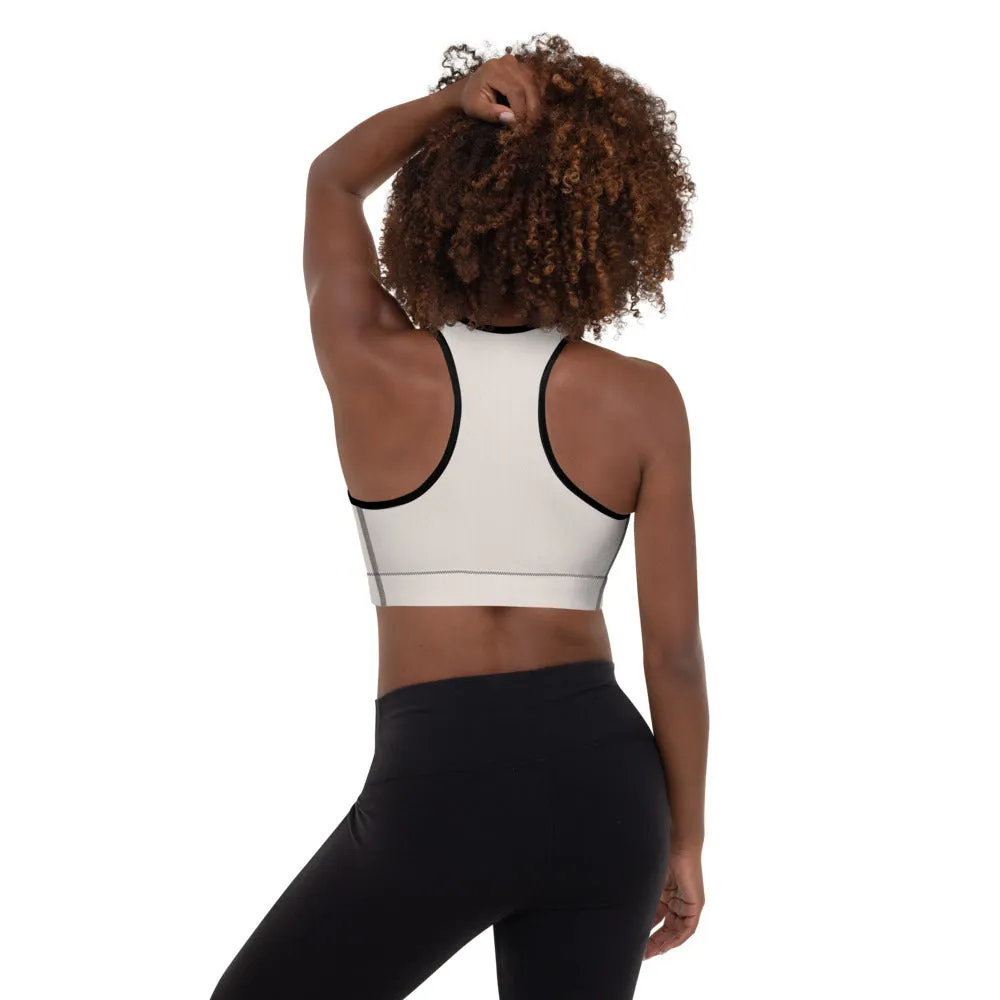 Coco Cream Padded Sports Bra