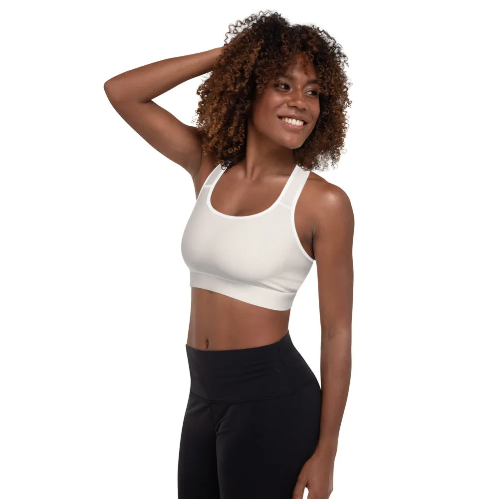 Coco Cream Padded Sports Bra