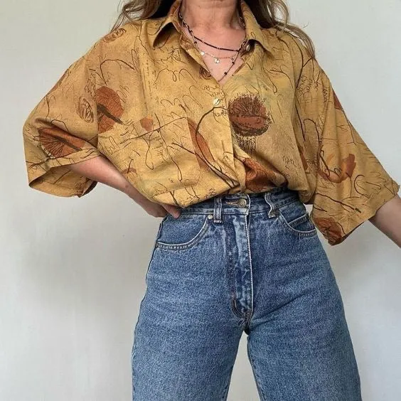 CREATION ATELIER BUTTON UP VINTAGE JEANS