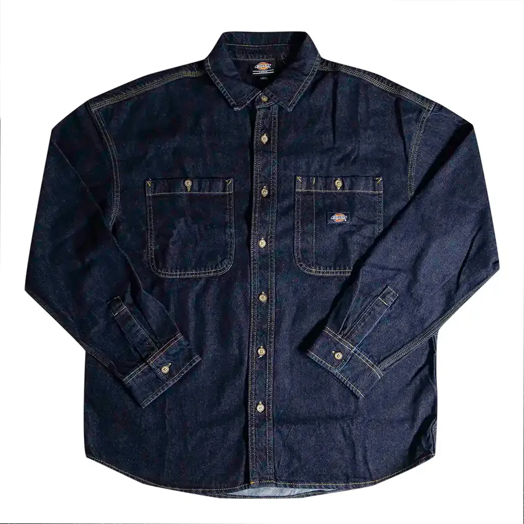 Dickies Washed Denim Button-Up Shirt