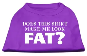 Does This Shirt Make Me Look Fat? Screen Printed Shirt Purple Med (12)