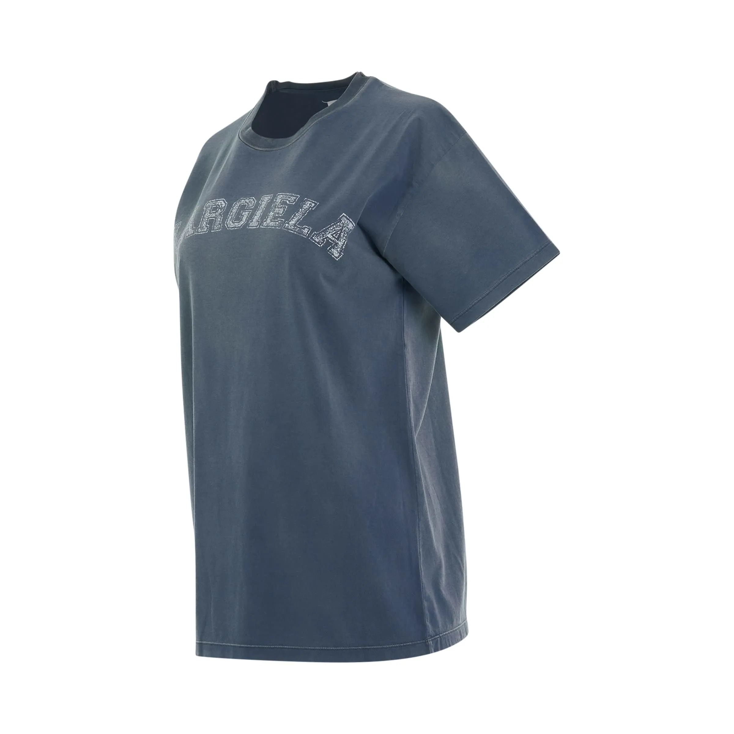 Faded Logo Relaxed Fit T-Shirt in Blue