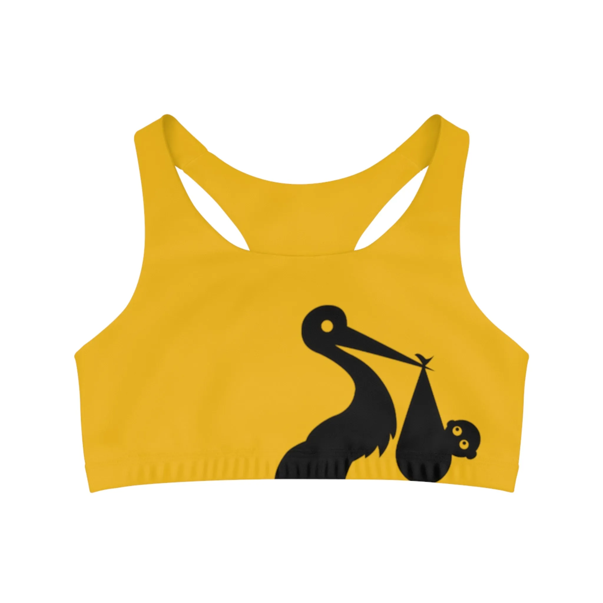 GRUMONH Seamless Sports Bra Yellow