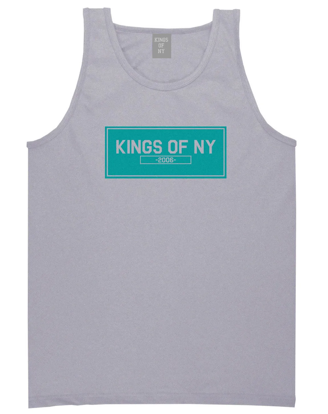 Kings Of NY 2006 FALL15 Blue Logo Tank Top