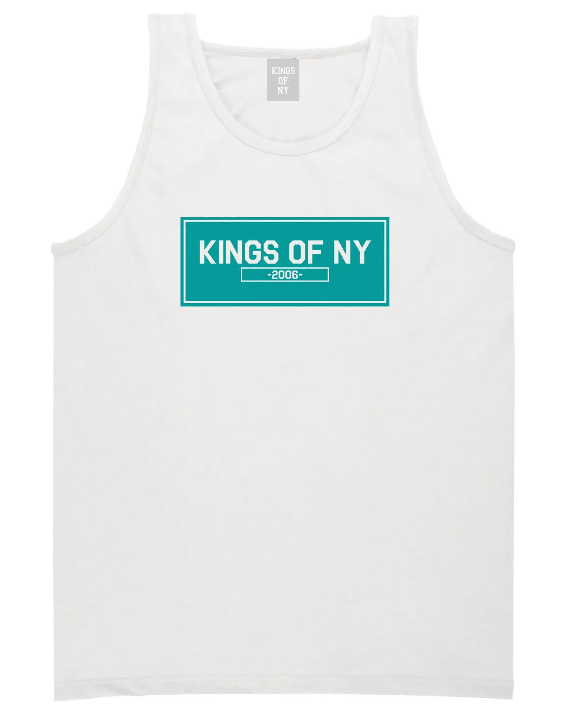 Kings Of NY 2006 FALL15 Blue Logo Tank Top