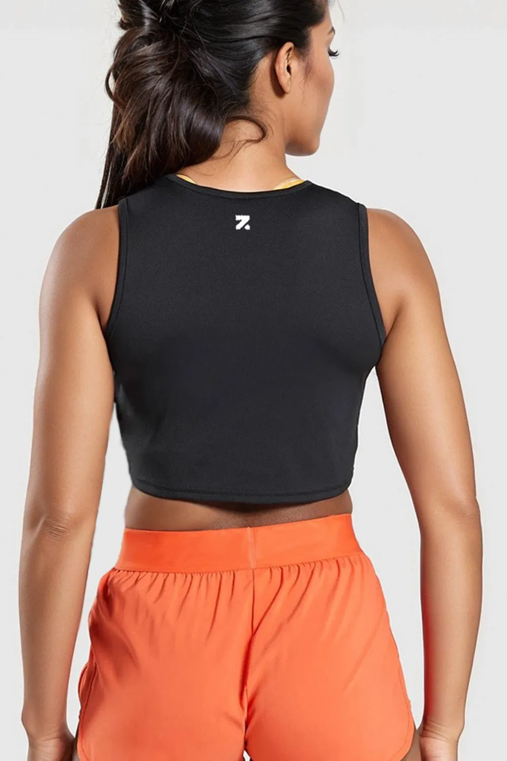 Luna Black Crop Top