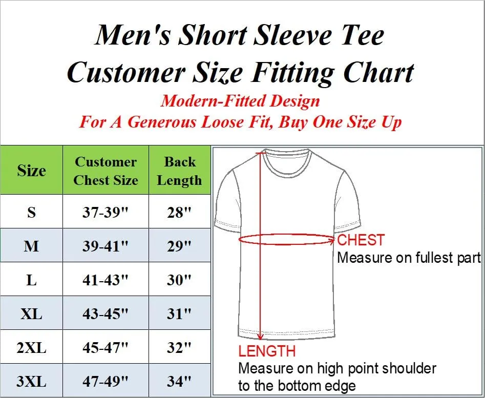 Men's (3-Pack) Short Sleeve V-Neck Modern Fit Classic Tees (S-3XL)