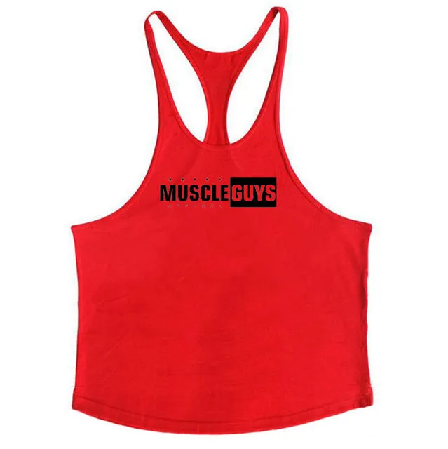 Muscleguys Brand gyms clothing Bodybuilding singlet Fitness Mens Tank Top Golds Gorilla Wear Vest Stringer sportswear Undershirt