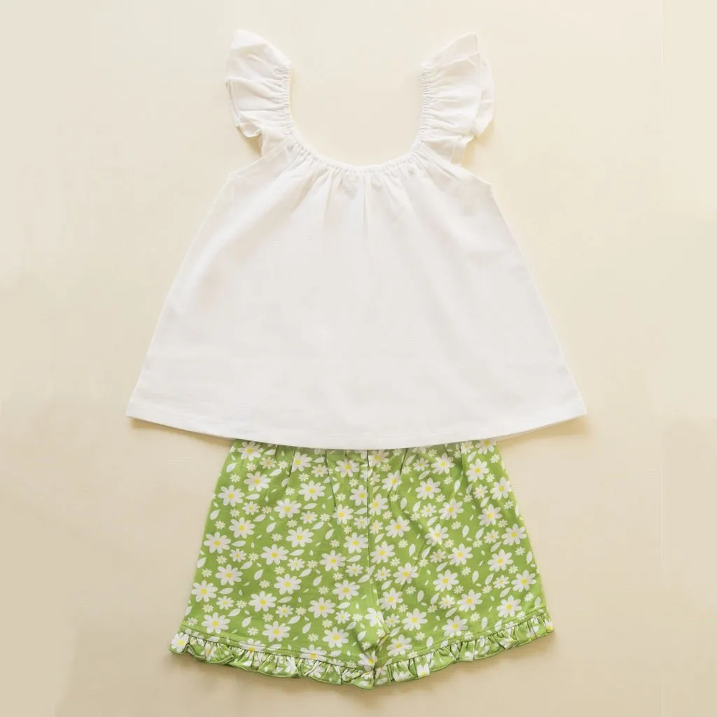 Organic Cotton Co-Ord set- Breezy Daisy