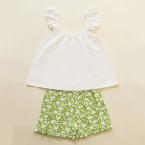 Organic Cotton Co-Ord set- Breezy Daisy