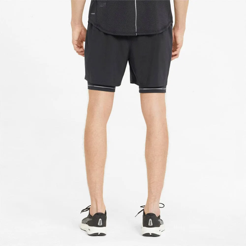 Puma Graphic 2 in 1 5" Running Shorts Men's