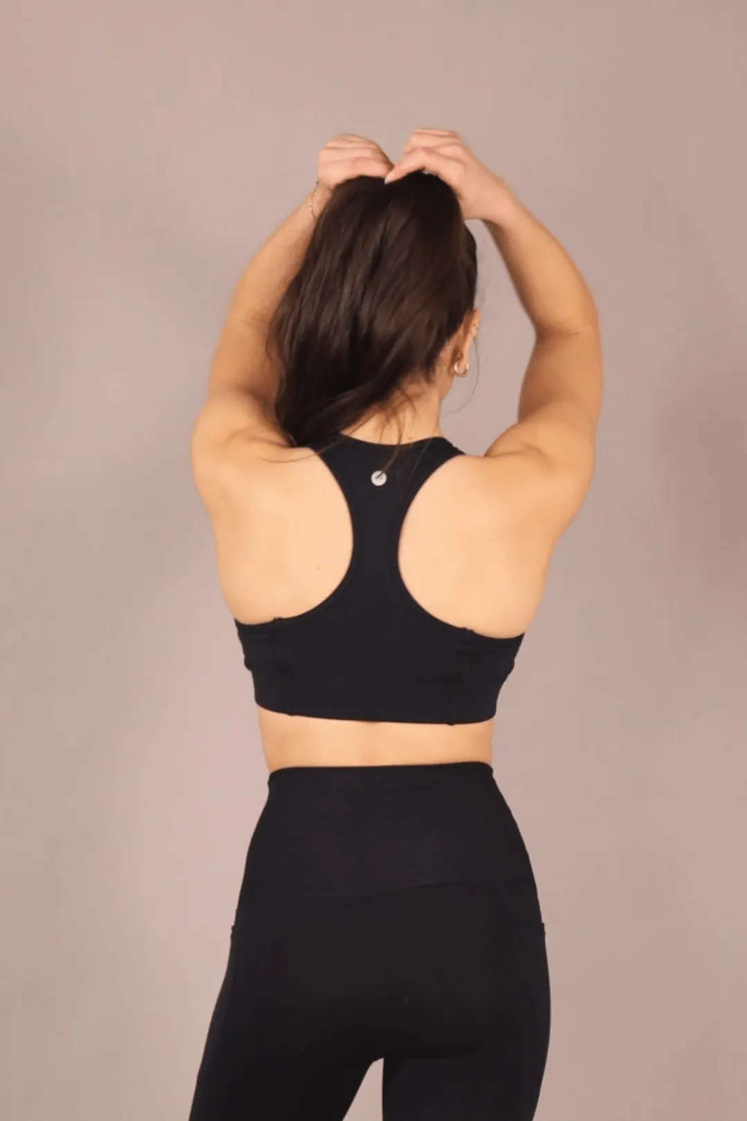 Racerback Sports Bra - Black