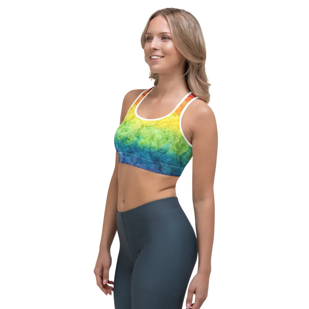 Rainbow Sports Bra