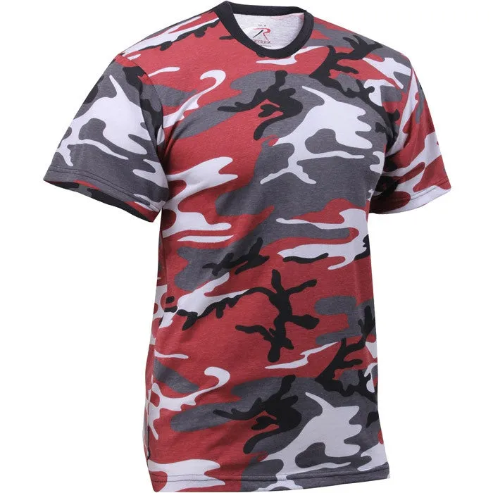 Red Camouflage - Military T-Shirt