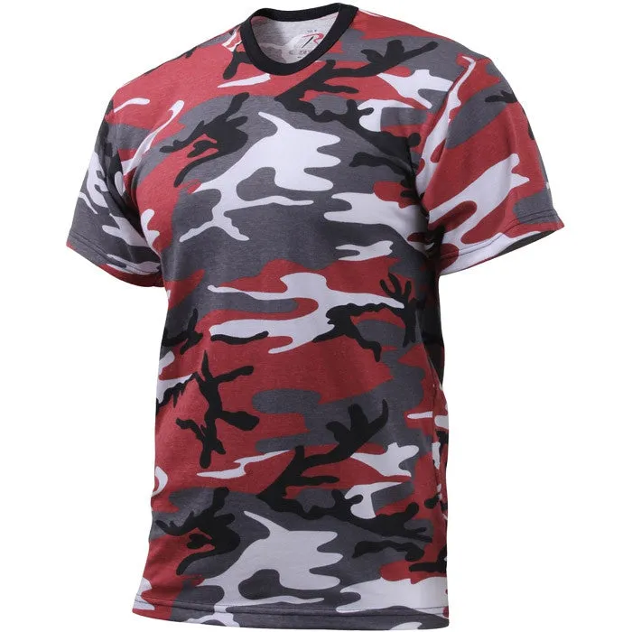 Red Camouflage - Military T-Shirt