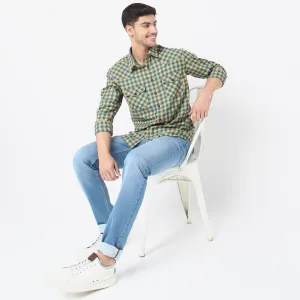 Relaxed Fit Checkered Shirt