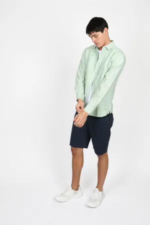 Relaxed Fit Forest Wide Stripe Shirt