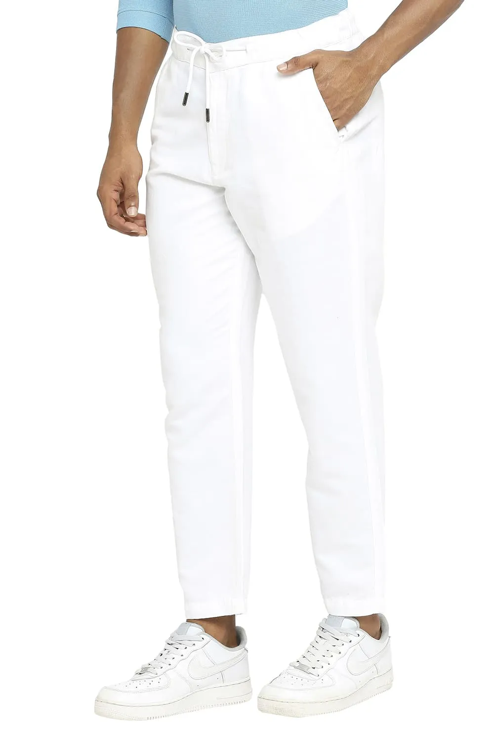 Relaxed Fit Linen Cotton Trousers