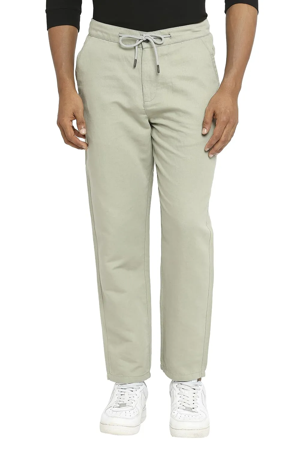 Relaxed Fit Linen Cotton Trousers