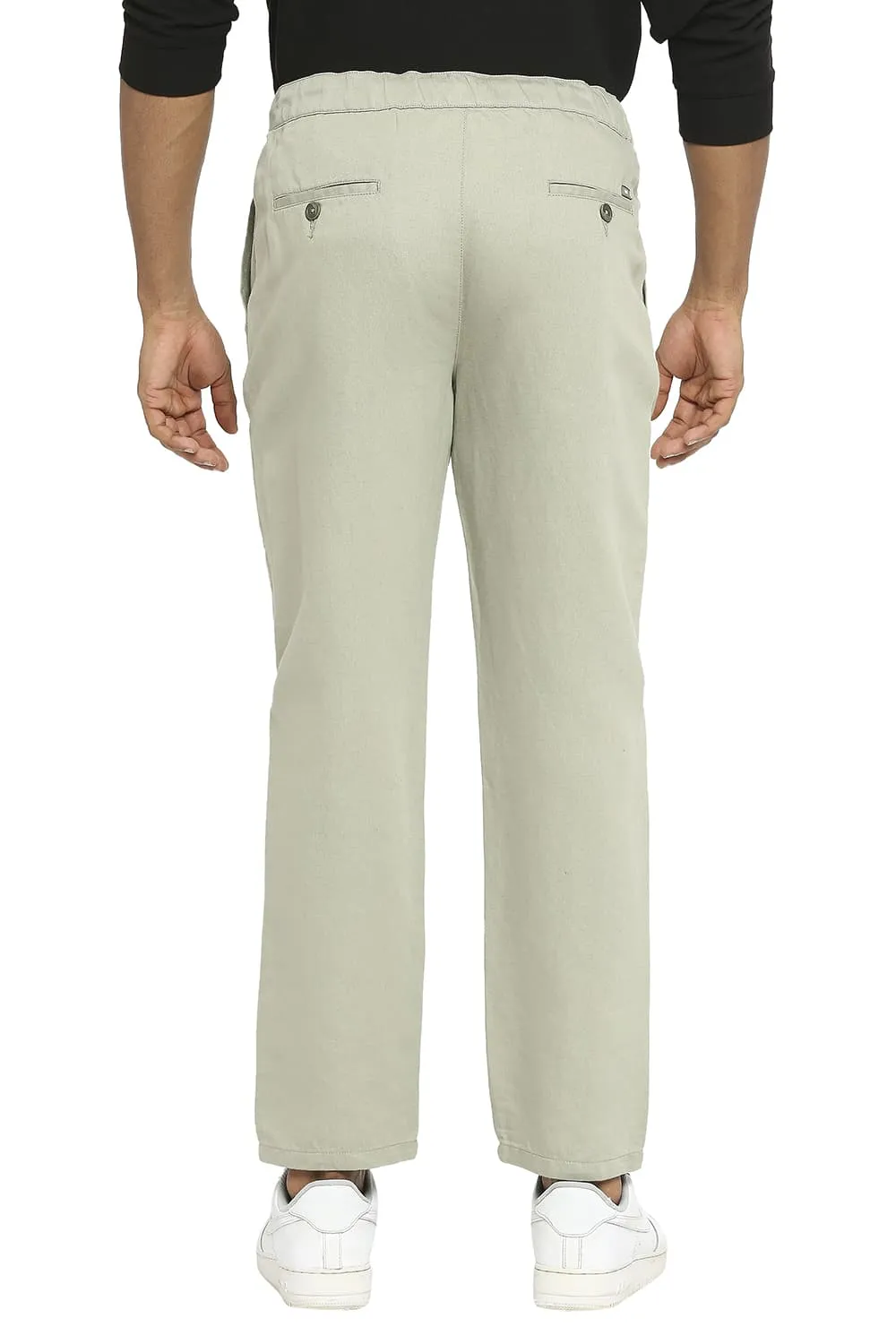 Relaxed Fit Linen Cotton Trousers