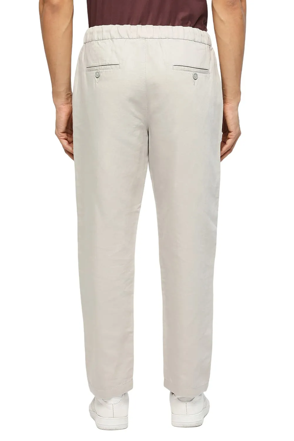 Relaxed Fit Linen Cotton Trousers