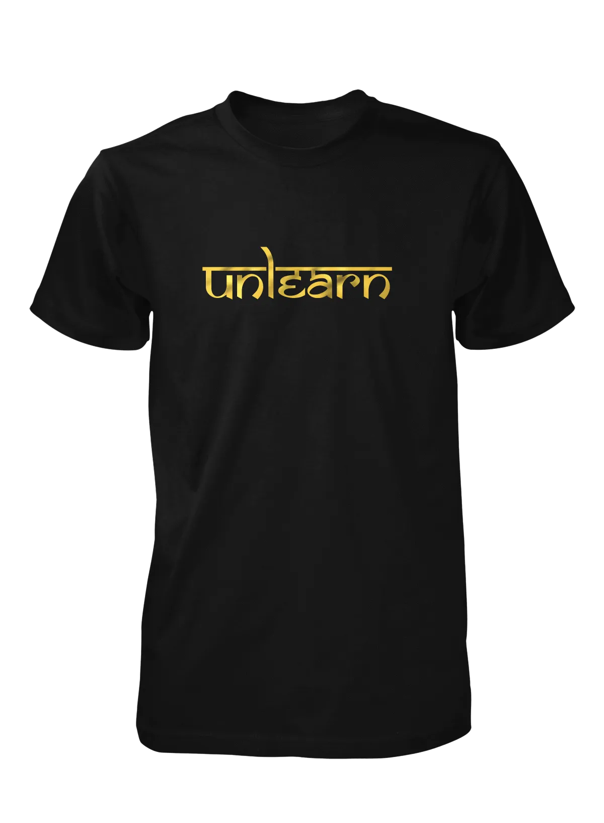 Sanskrit unlearn - Relaxed Fit Black T-Shirt