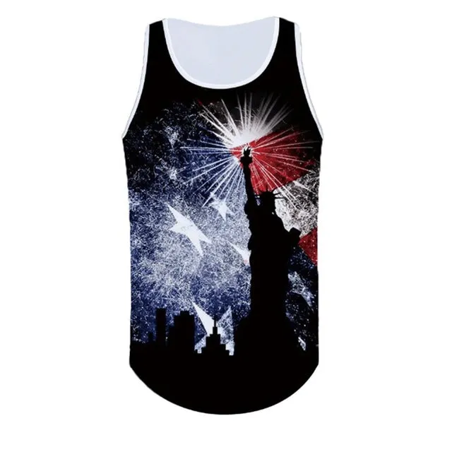 Skull Printing Bodybuilding Stringer Tank Tops men Gyms Stringer Shirt Fitness Tank Top Men Gyms Clothing Cotton Vest Shipping