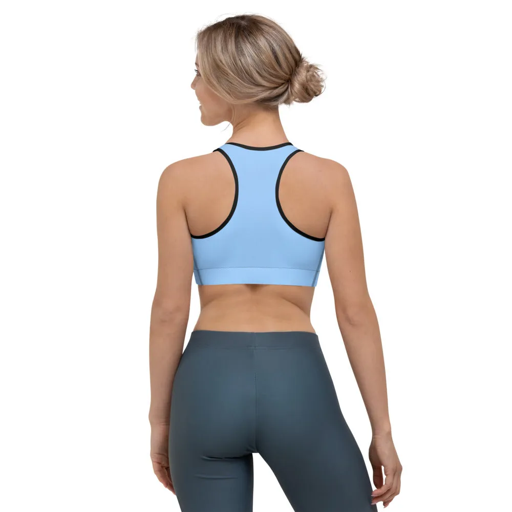 Sky Blue Sports Bra