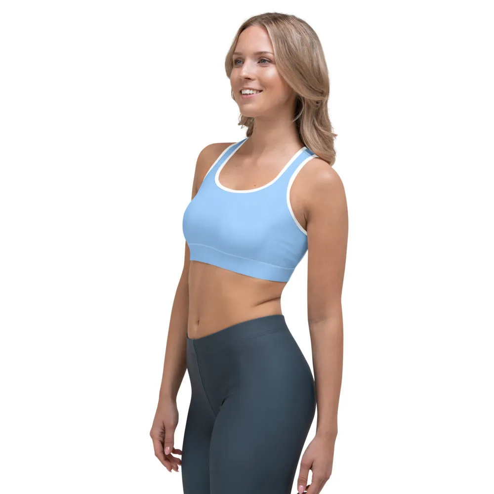 Sky Blue Sports Bra