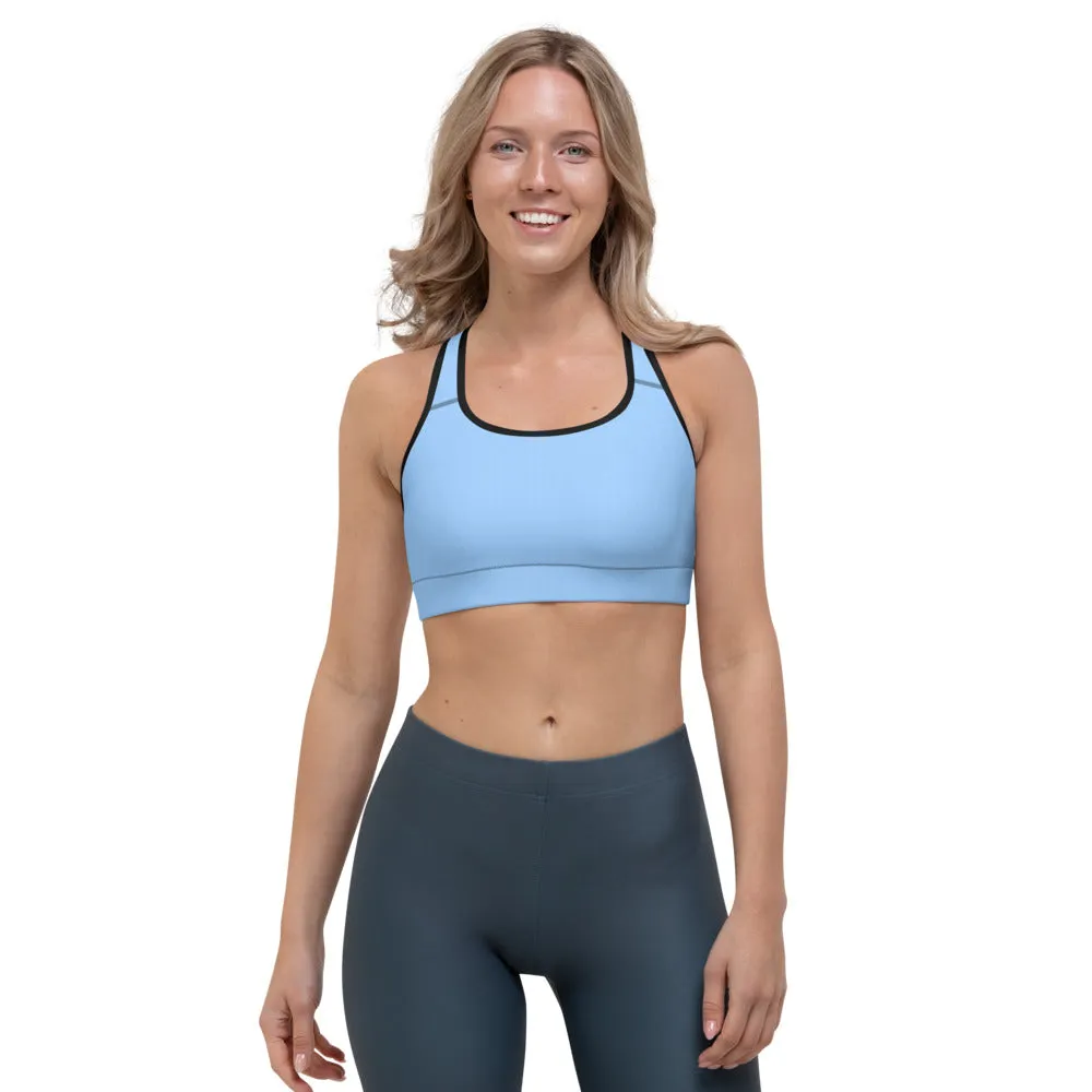 Sky Blue Sports Bra