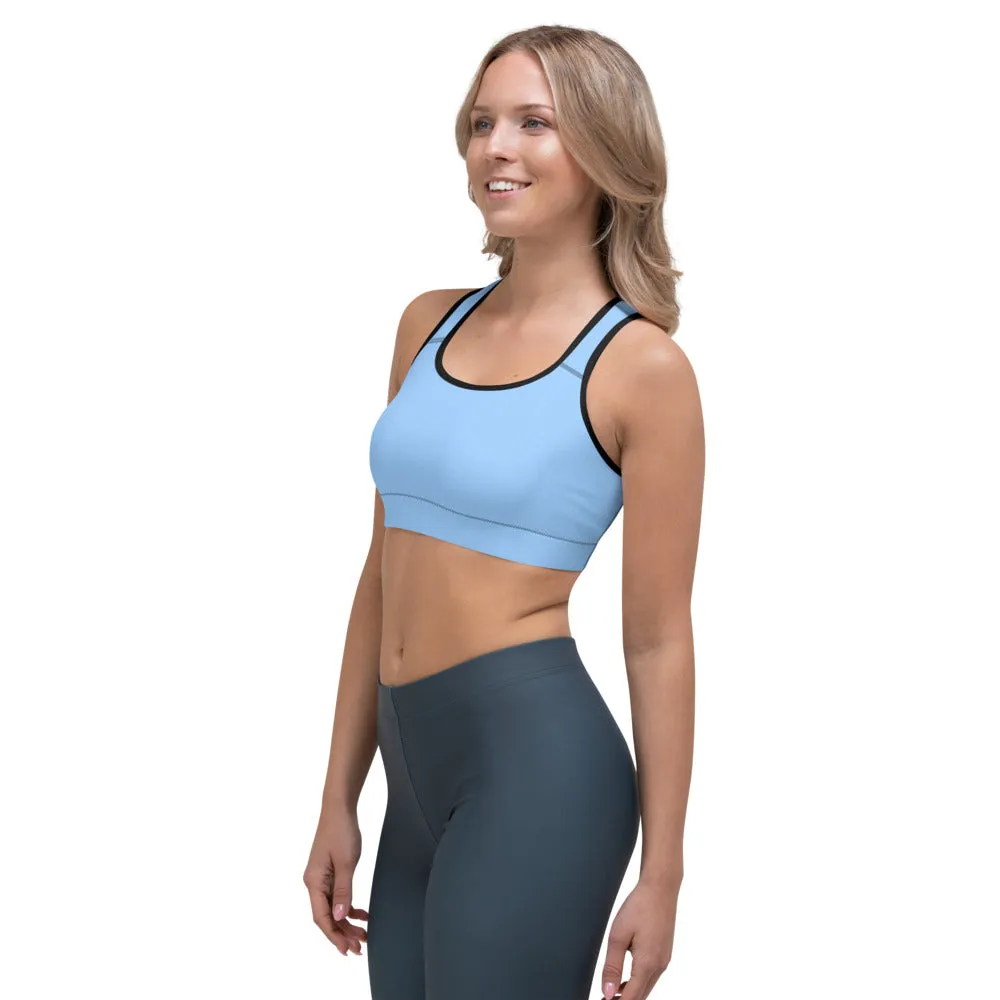 Sky Blue Sports Bra