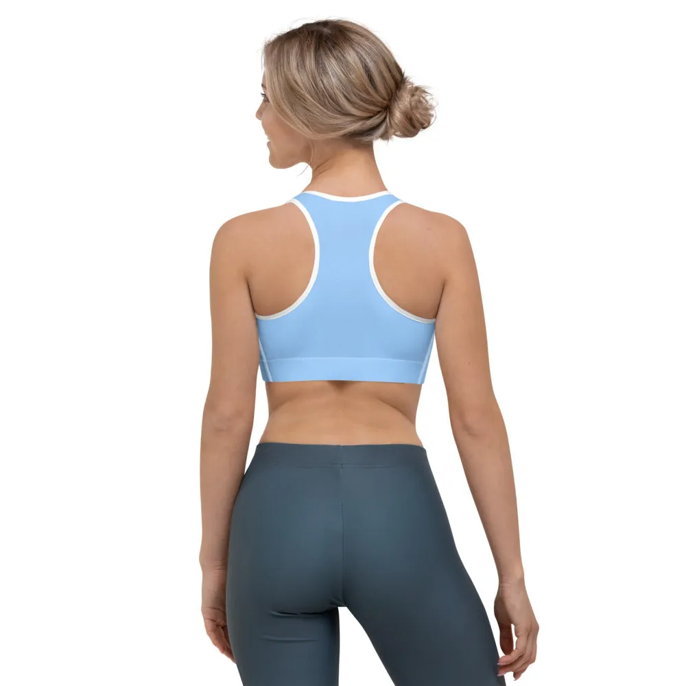 Sky Blue Sports Bra