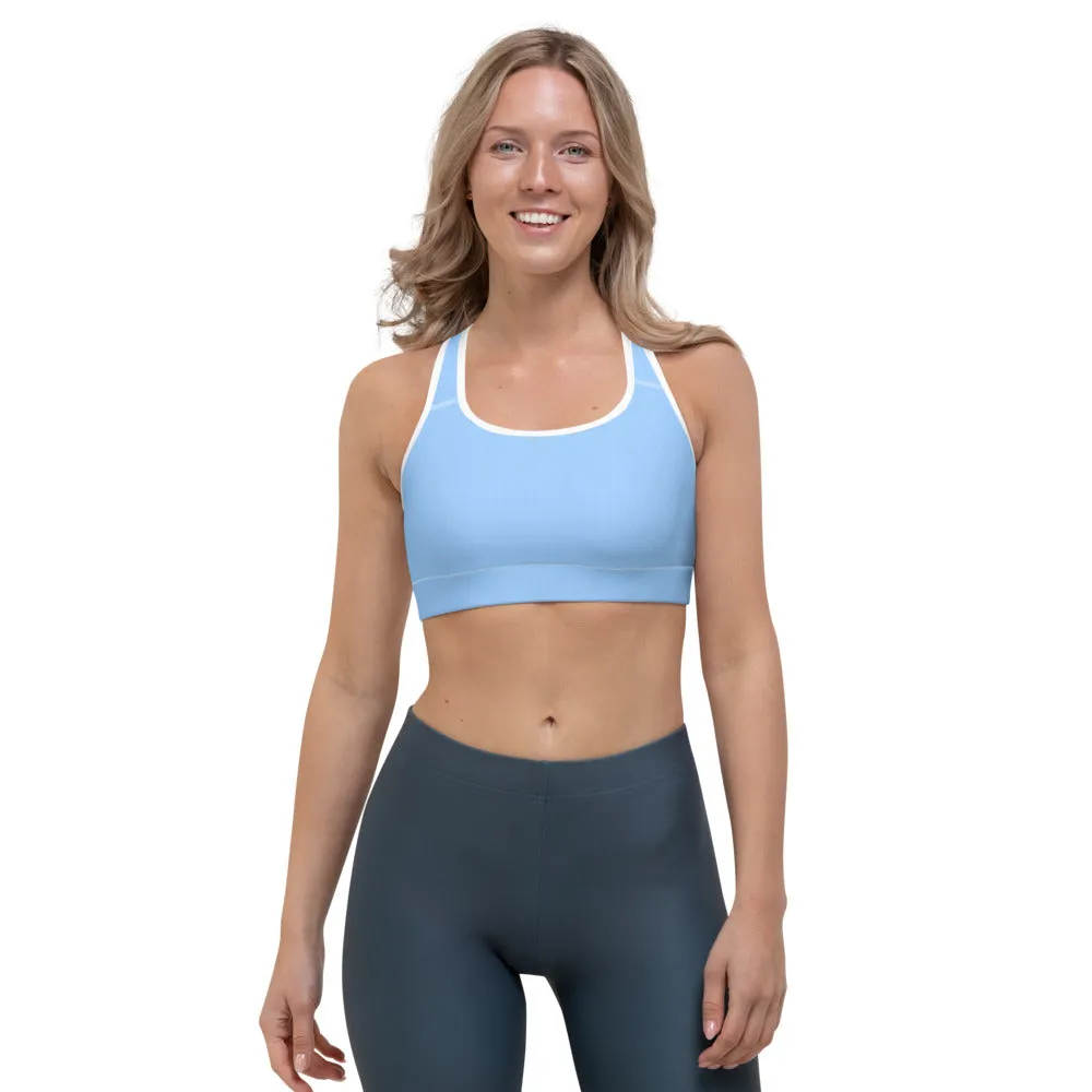 Sky Blue Sports Bra