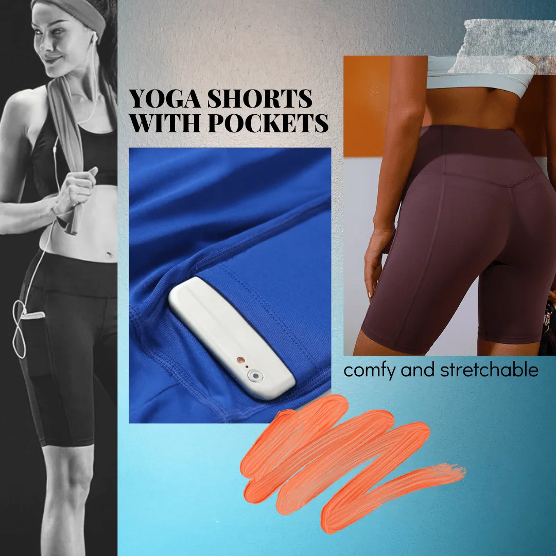 Stylish Fit - Yoga Shorts With Side Pockets