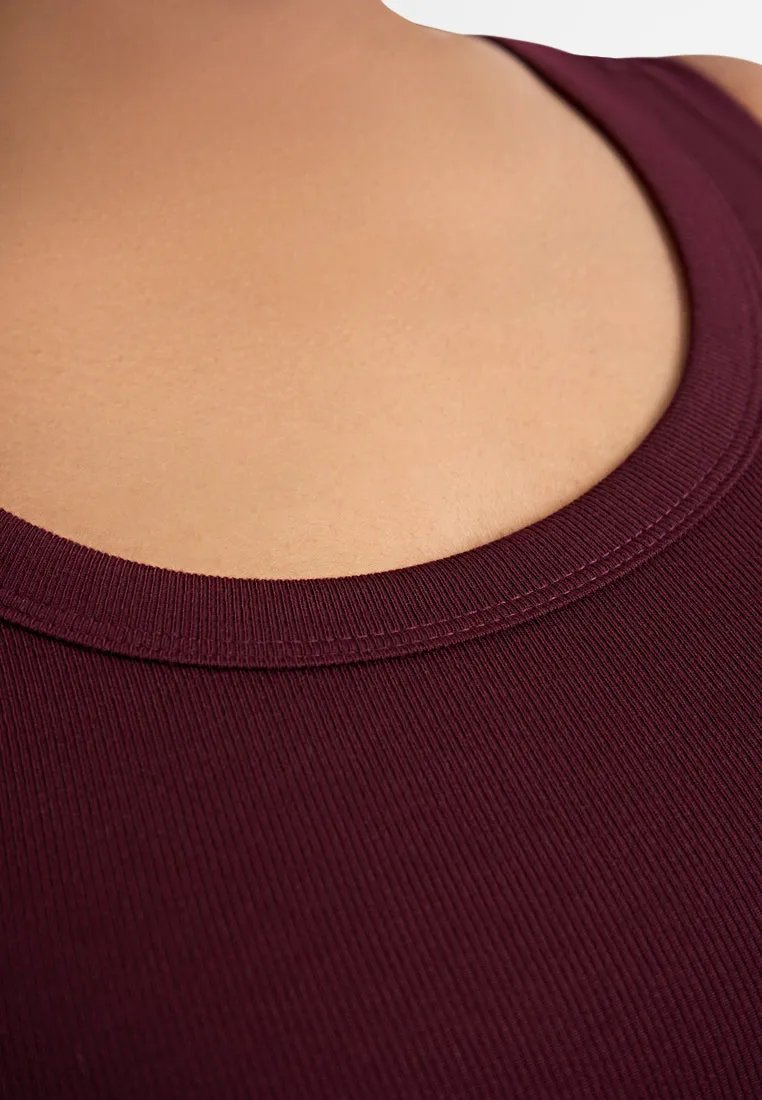 Teddy Basic Ribbed Tank Top