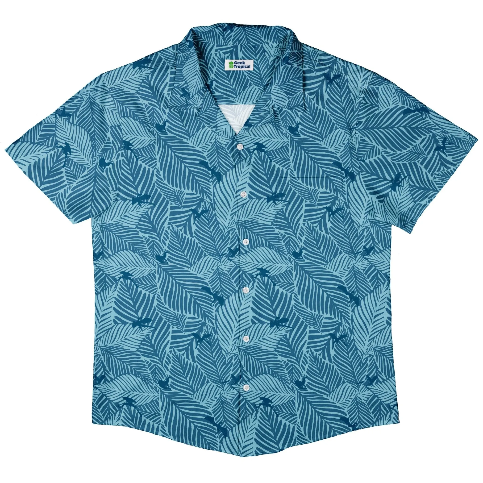 Tropical Dragons Button Up Shirt