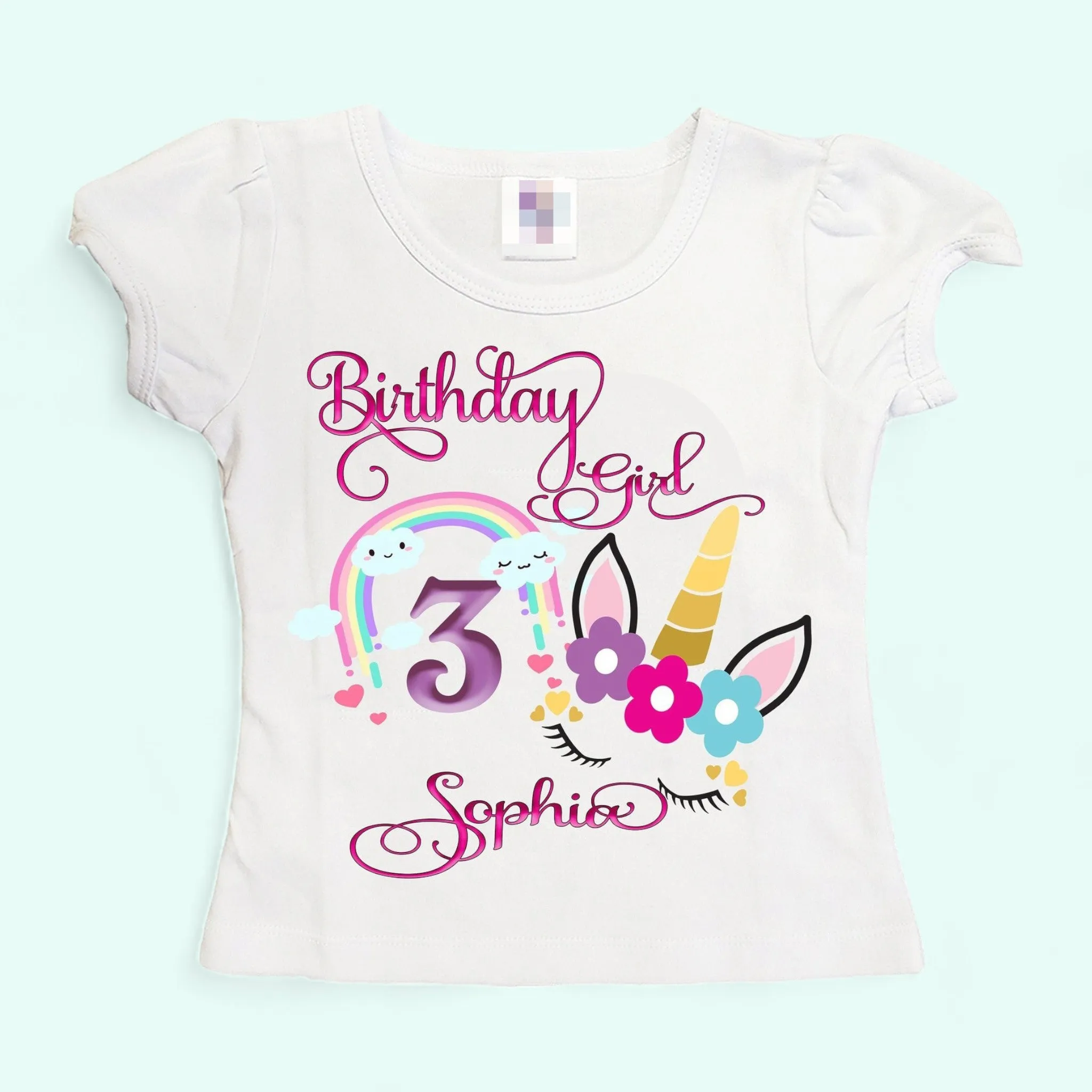 Unicorn birthday shirt |  Birthday shirt | girl shirt | personalized unicorn birthday shirt | toddler shirt | birthday shirt