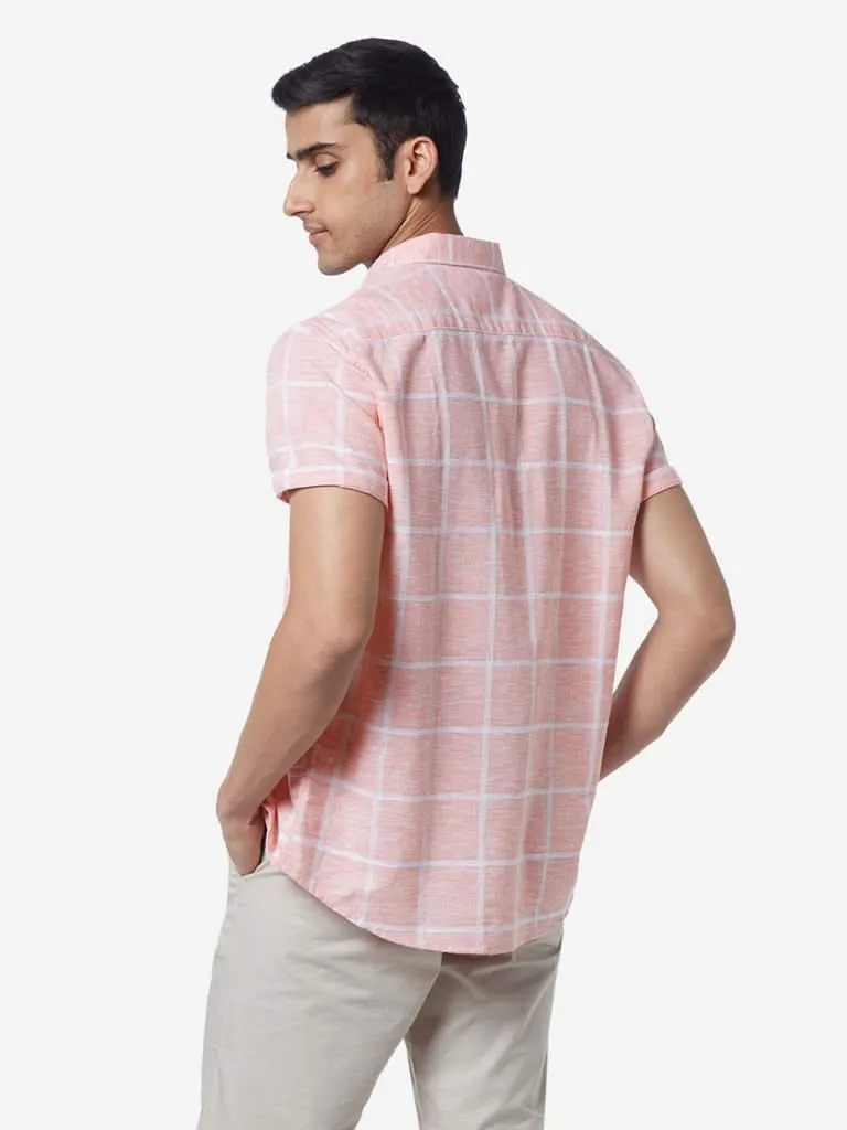 WES Casuals Coral Relaxed-Fit Shirt