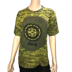 Womens Green Printed T-Shirt